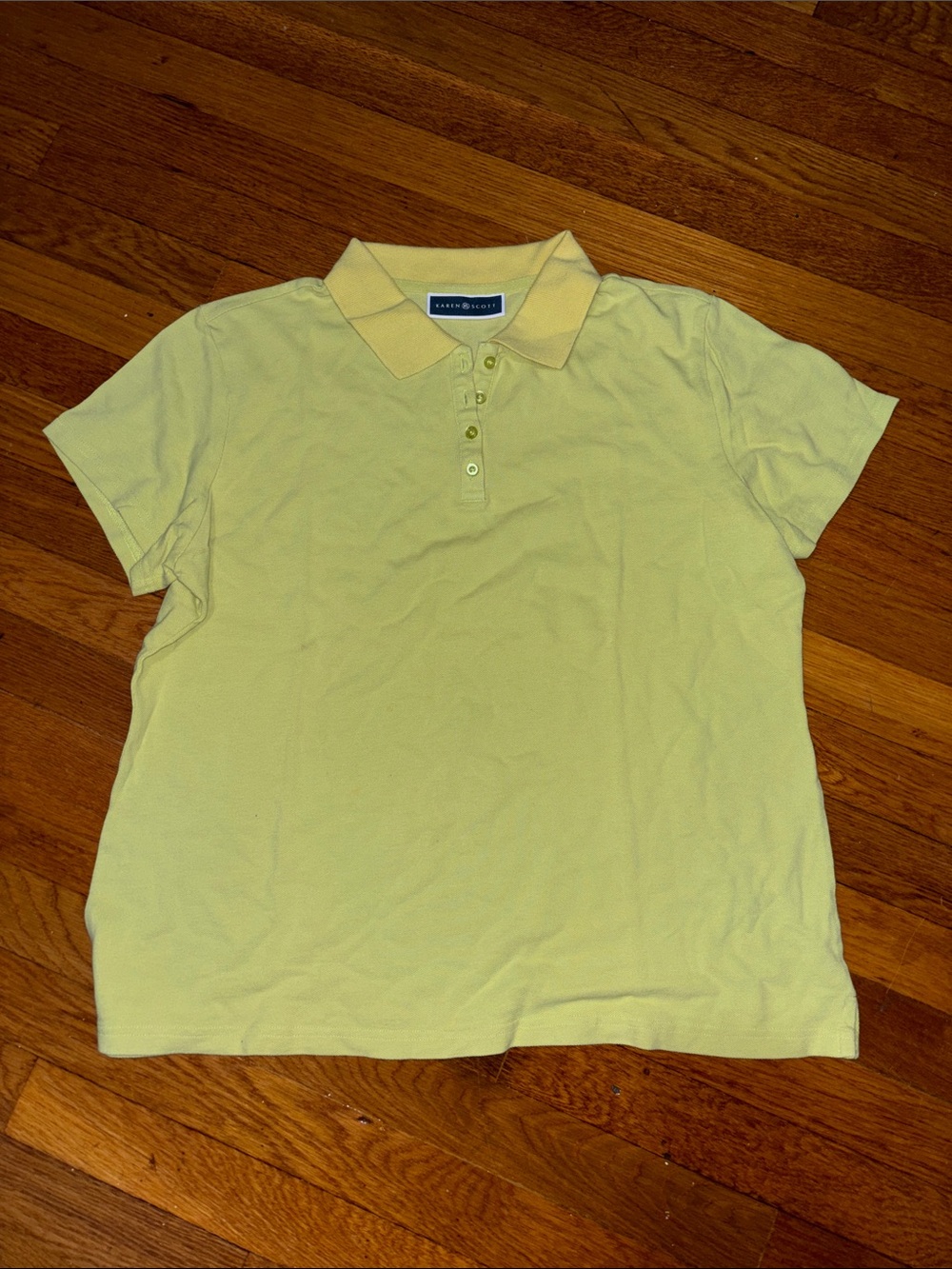 Karen Scott green Short-Sleeve Polo
